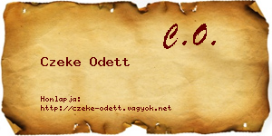 Czeke Odett névjegykártya